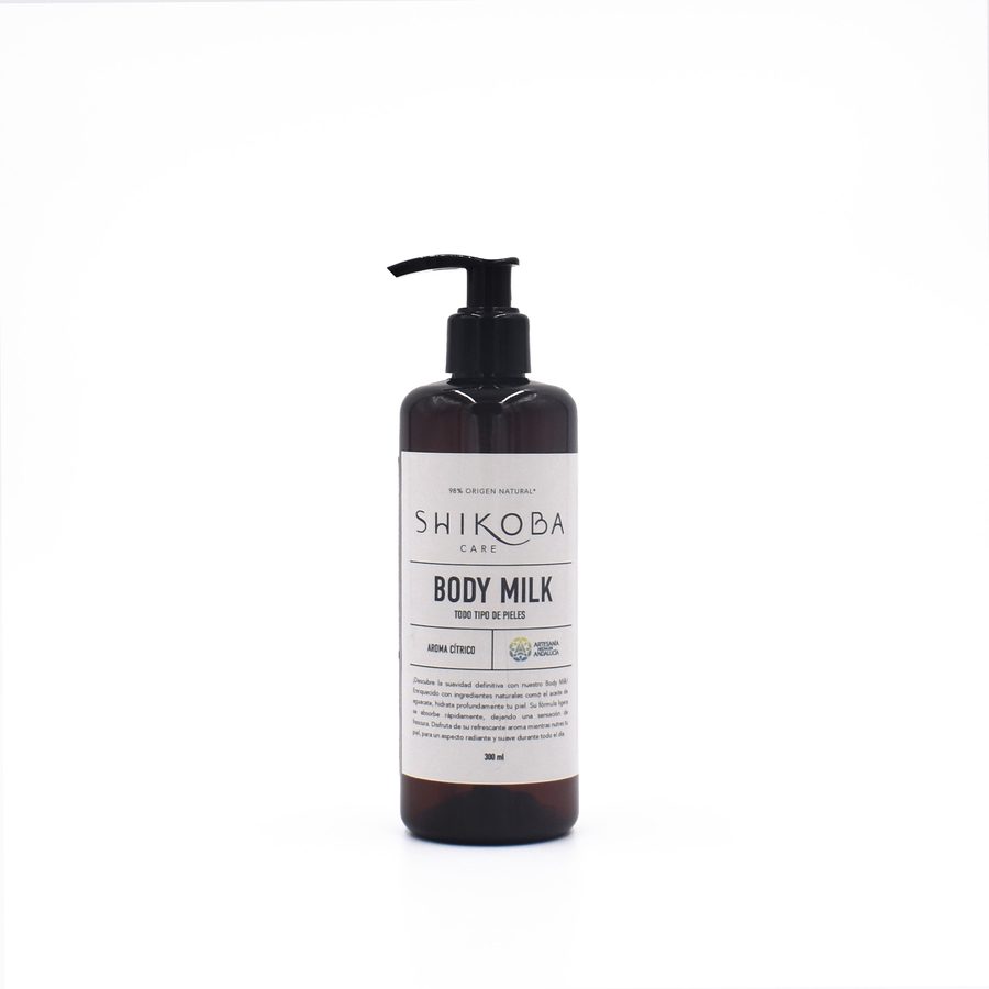 Shikoba Body Milk Cítricos · Caja 6× 300 mL bot.