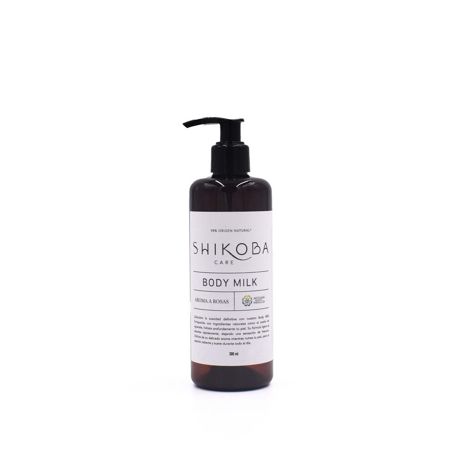 Shikoba Body Milk Rose · Caja 6× 450 mL bot.