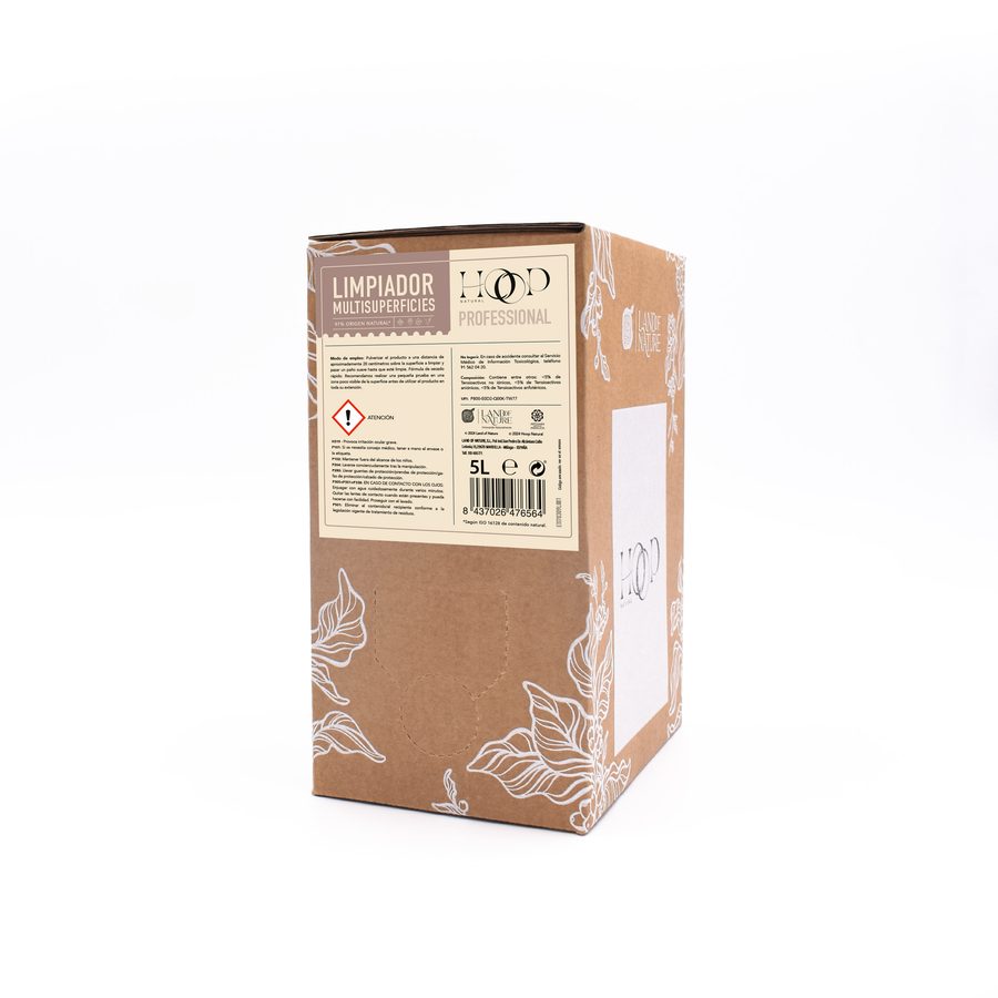 Hoop Natural Limpiador Multisuperficies Perfumado · Caja 6× 1L bot.